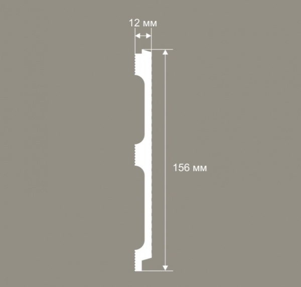 Панель RP017, 156х12, 2800мм, Экополимер/9